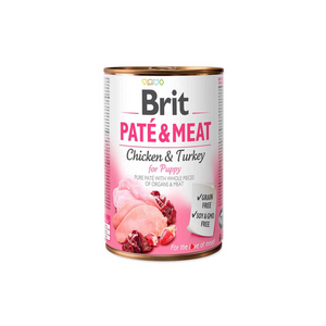 Lata Brit Paté & Meat Puppy - Chicken & Turkey (400 gr.)