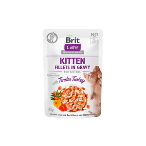 Pouch Brit Care Cat Kitten - Fillets Turkey (85 gr.)