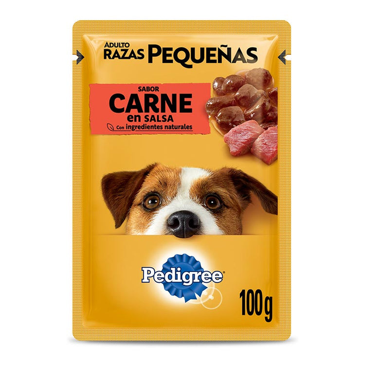 Pouch Pedigree Adulto Razas Pequeñas - Sabor Carne (100 gr.)