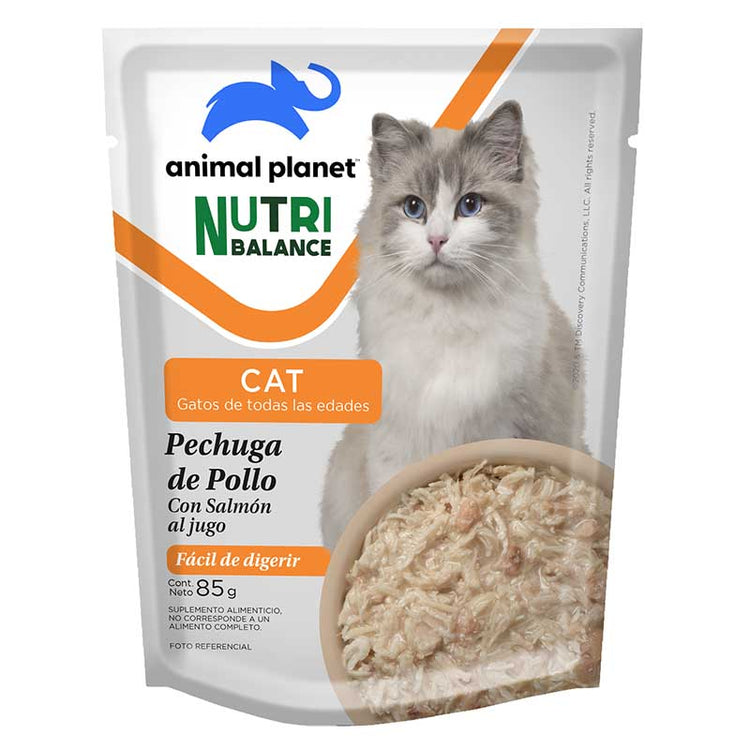 Pouch Animal Planet NutriBalance para Gatos - Pechuga de Pollo (85 gr.)