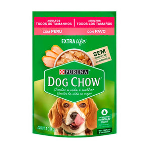 Pouch Dog Chow - Adulto - Pavo (100 gr.)