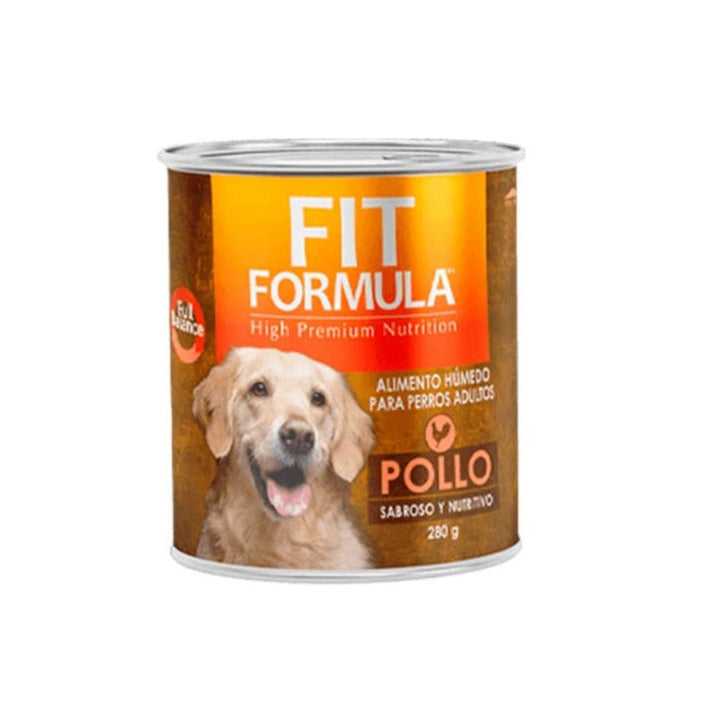 Lata Fit Formula Perro Adulto - Sabor Pollo (280 gr.)